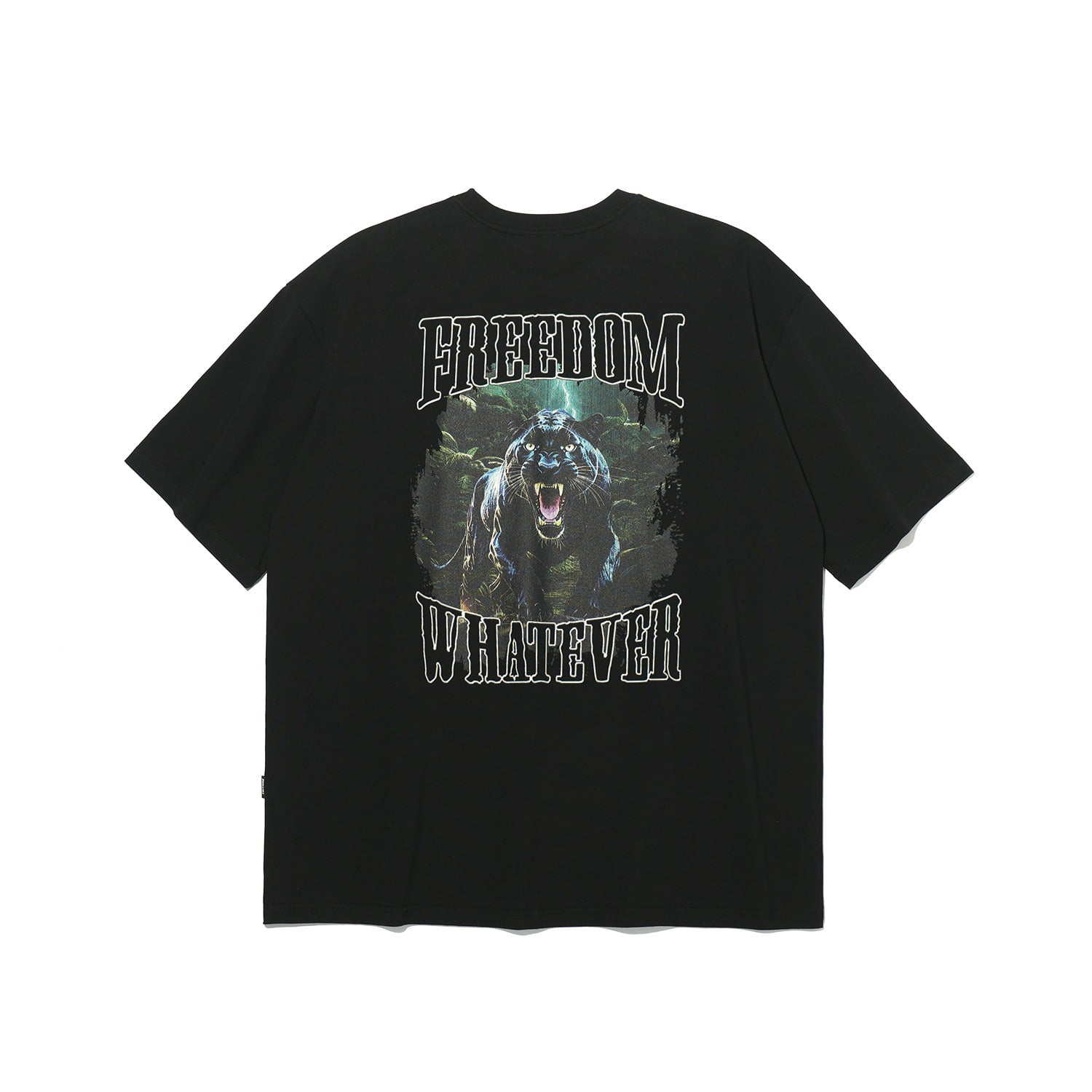 Panther Print T-Shirt (Black)