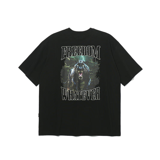 Panther Print T-Shirt (Black)