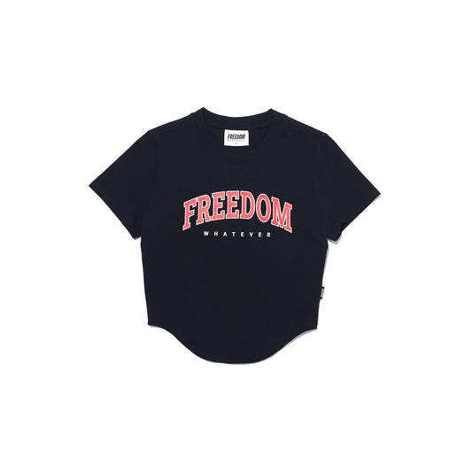 Freedom Arch Logo Crop T-shirt (Black)