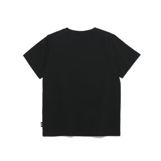 Women's Small Logo Standard Fit Short Sleeve (Black)