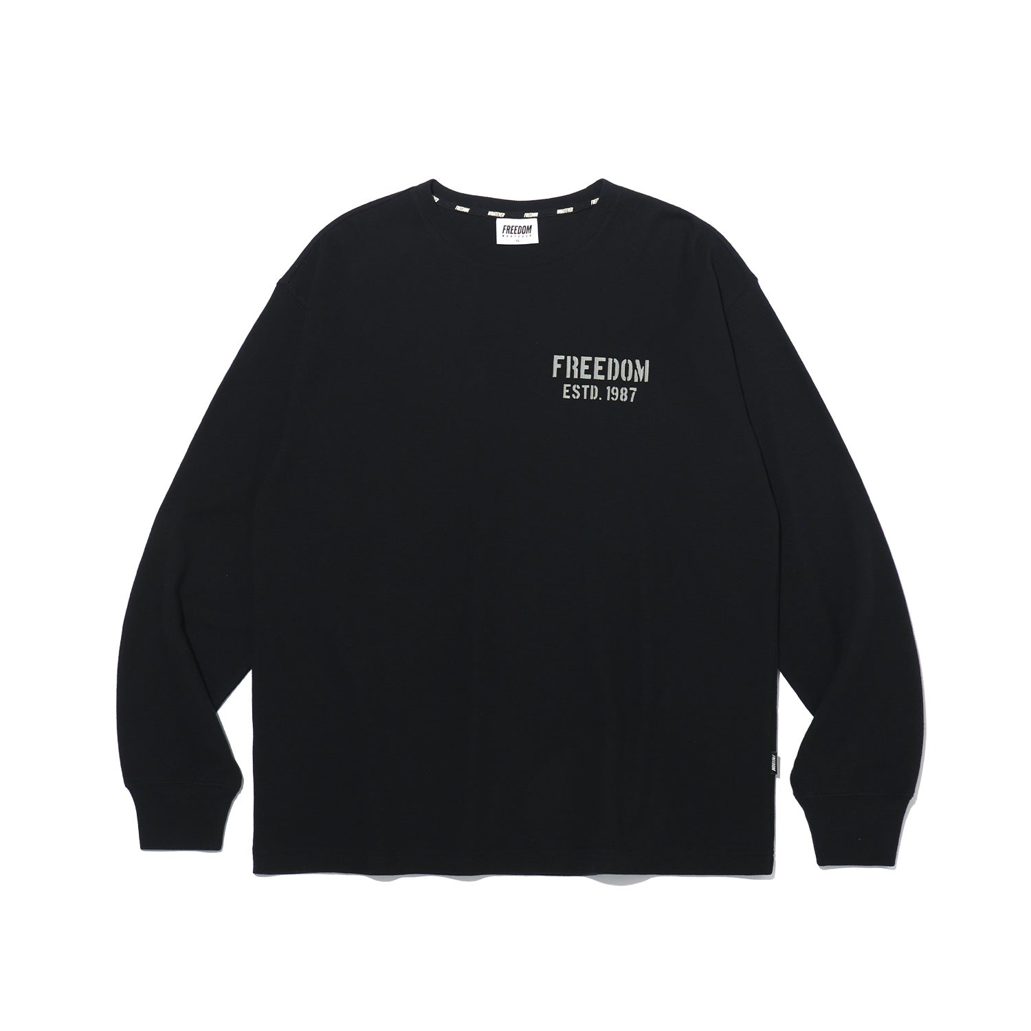 1987 Waffle Long Sleeve (Black)