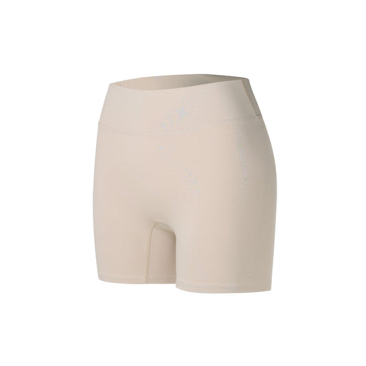 Women's Freedom Small Logo Biker Shorts (Beige)