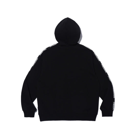 ALLRIGHT Lettering Hood Zip-up (Black)