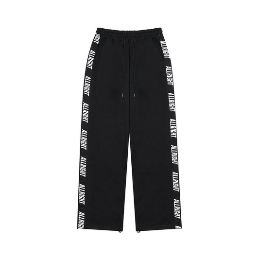 ALLRIGHT Lettering Sweat Pants (Black)