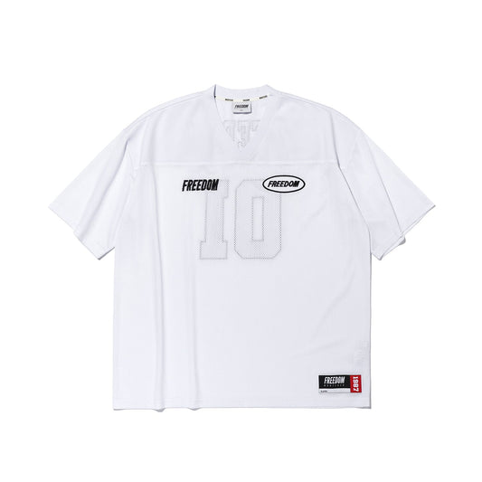 Freedom Mesh Rugby Jersey (White/Black)