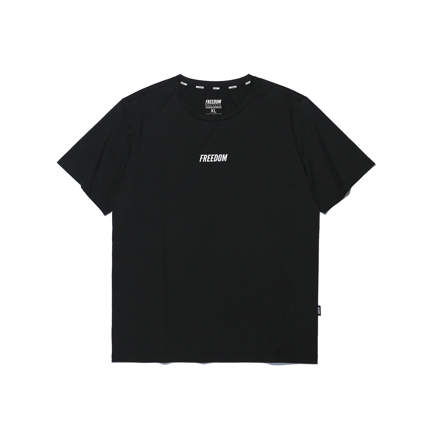 Square Mesh Muscle Fit T-shirt (Black)