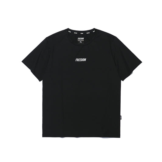 Square Mesh Muscle Fit T-shirt (Black)