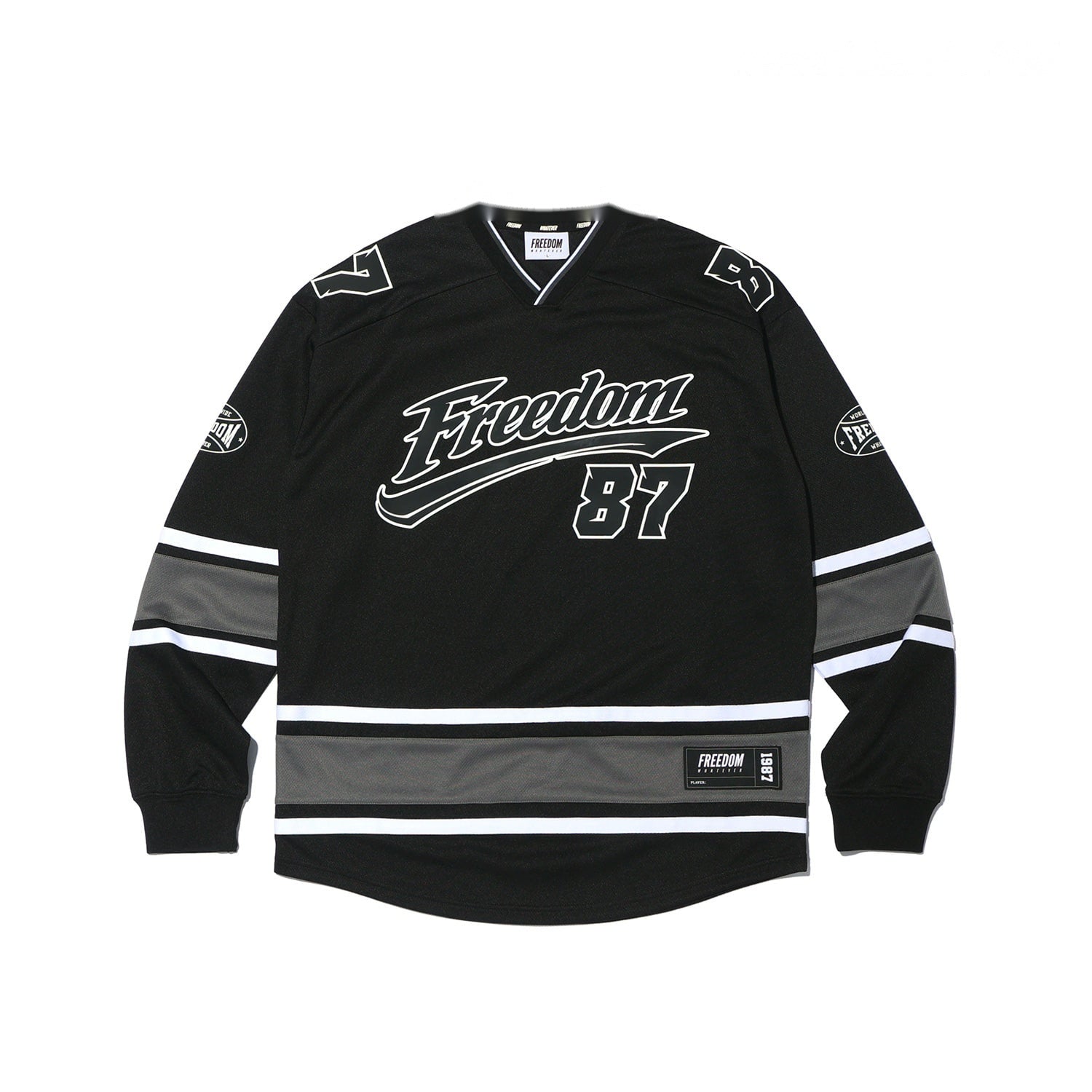 Block Hockey Jersey (Black) – Freedom Whatever SG