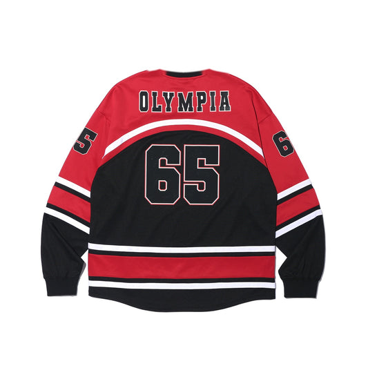 Olympia Block Hockey Jersey (Black)