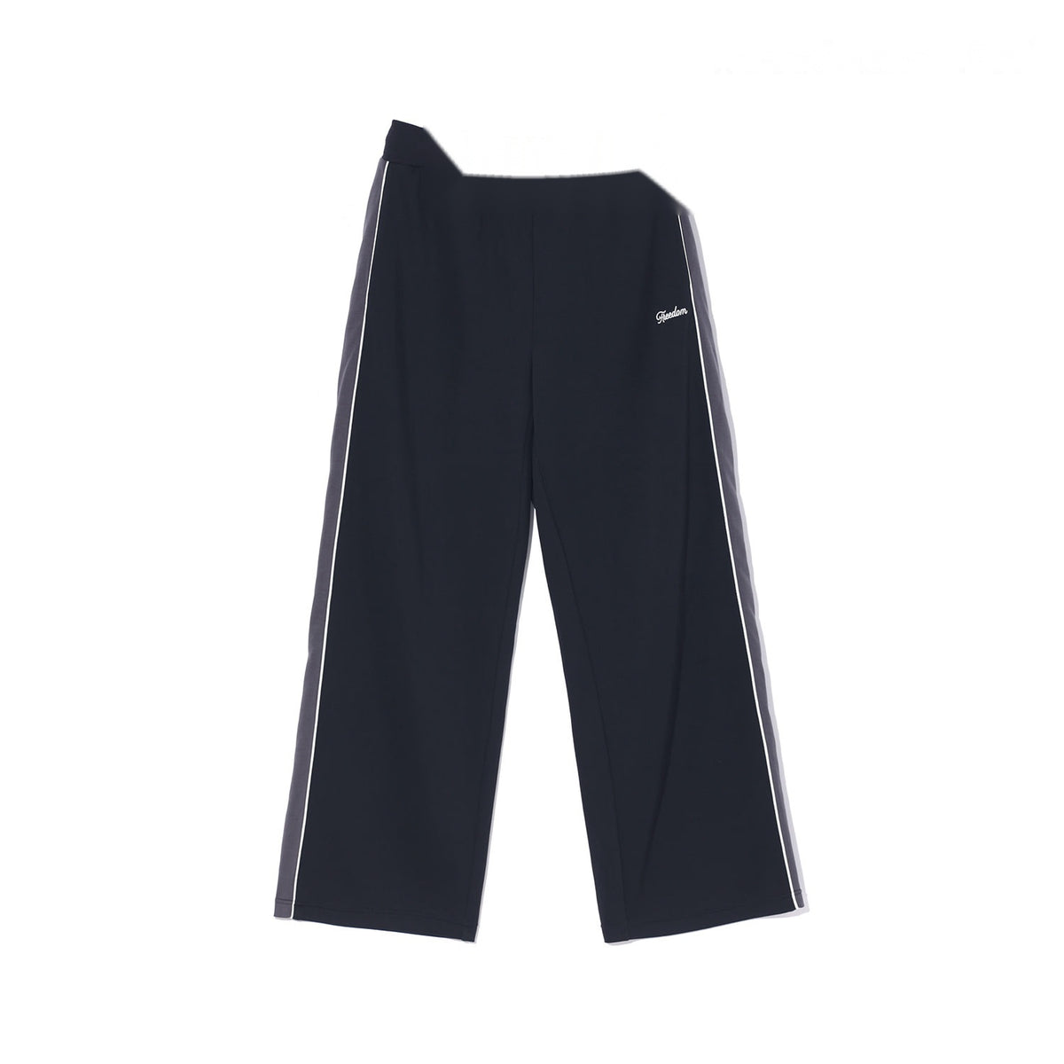 Panel Line Scuba Track Pants (Black)